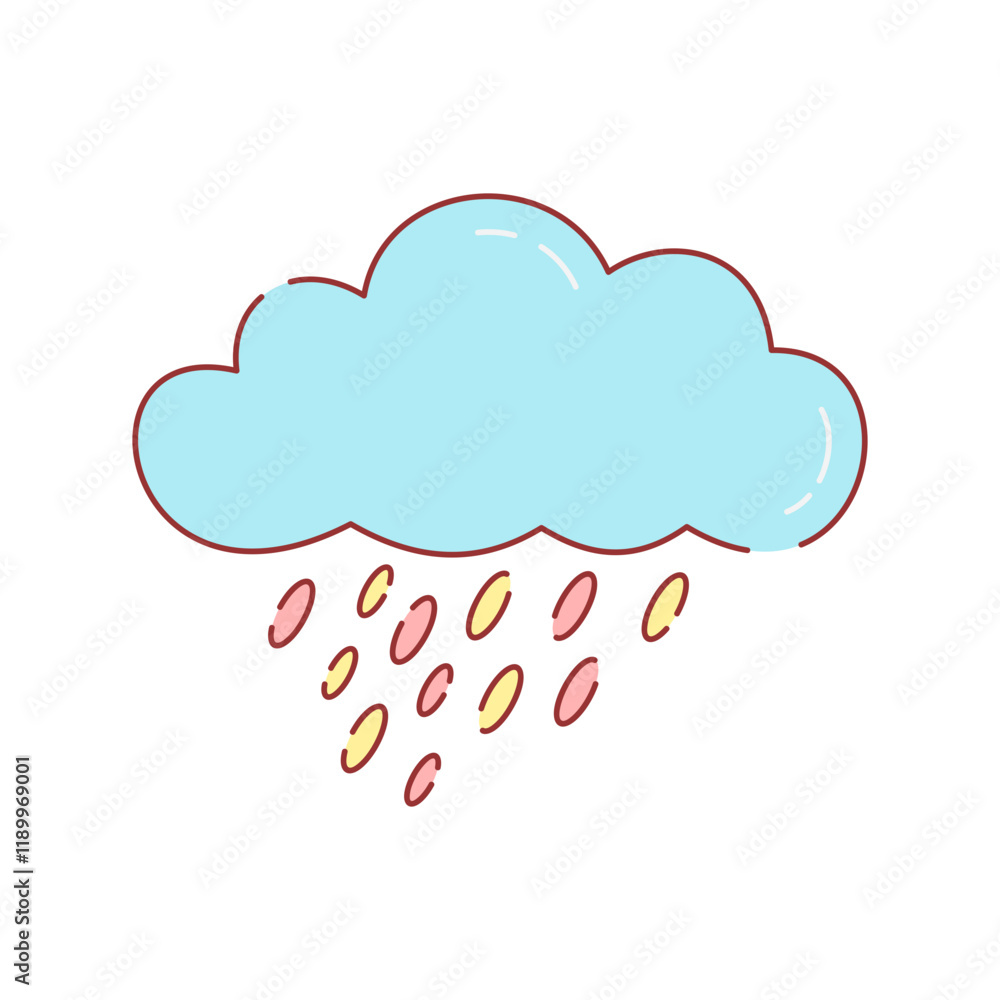 Vector illustration of whimsical clouds with charming elements. Perfect for adding a playful touch to projects, suitable for children’s designs, creativity, and decorative theme Vector illustration of whimsical clouds with charming elements. Perfect for adding a playful touch to projects, suitable for children’s designs, creativity, and decorative theme