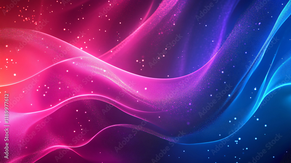 Fototapeta premium Abstract visuals blending neon lights and textured backgrounds.