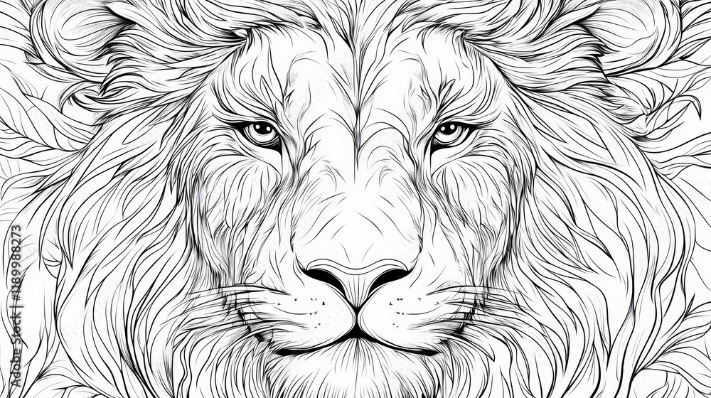 Obraz premium animal coloring page