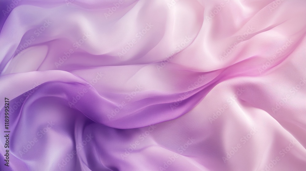 Fototapeta premium Soft Ethereal Fabric with Gentle Pink and Purple Gradient Hues