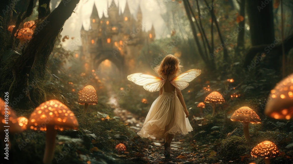 Obraz premium Delicate fairy in nature