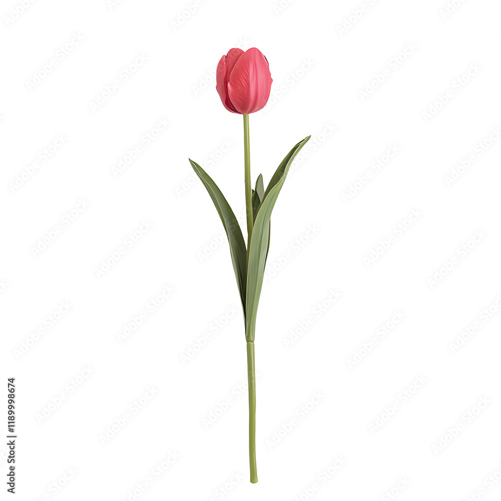 Vibrant Pink Tulip Bloom in Spring Nature Closeup Vibrant Pink Tulip Bloom in Spring Nature Closeup