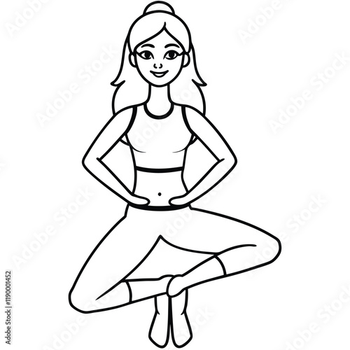 girl doing yoga