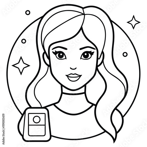girl with a phone