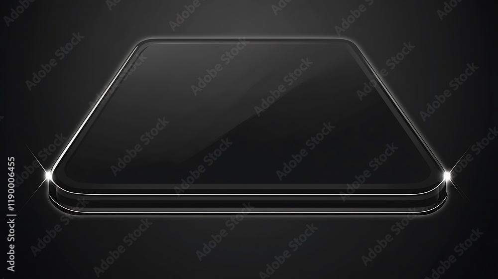 Sleek Black Tablet Display Mockup Design Sleek Black Tablet Display Mockup Design