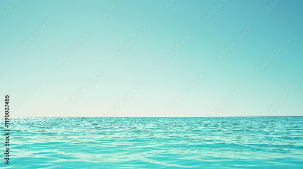 Obraz premium Cool cyan clean flat background with no texture