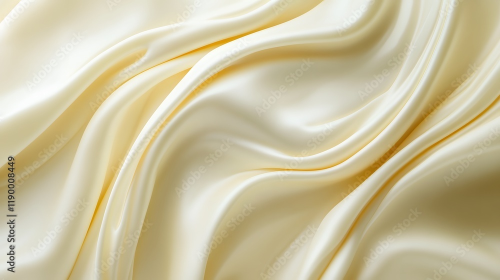 Obraz premium Light yellow clean color background with smooth gradient effect