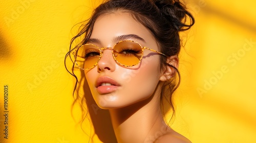 Clean pastel yellow backdrop with even color gradient