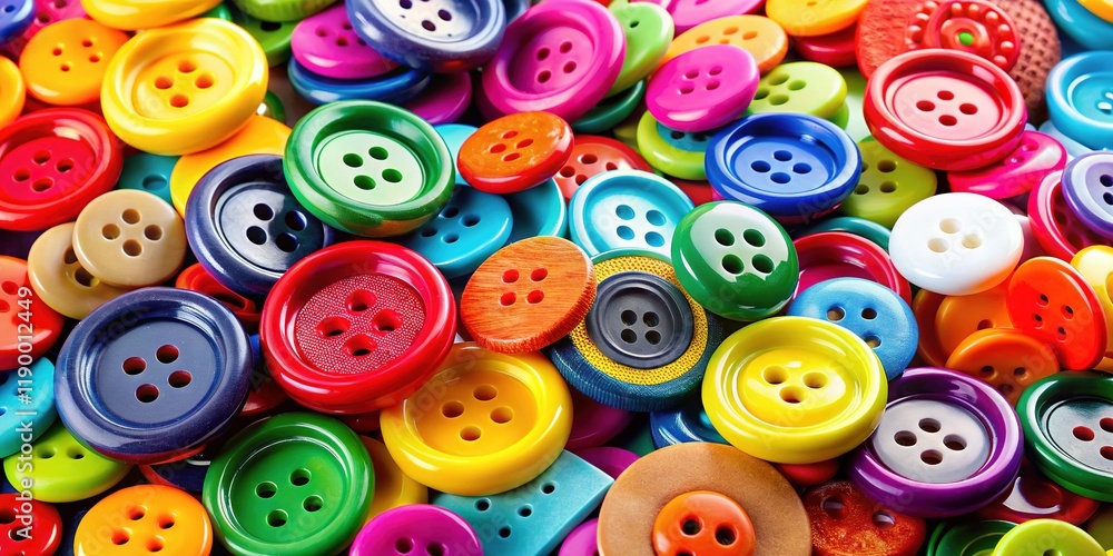 Colorful Buttons: A Close-Up of Bright, Sharp Button Textures Colorful Buttons: A Close-Up of Bright, Sharp Button Textures