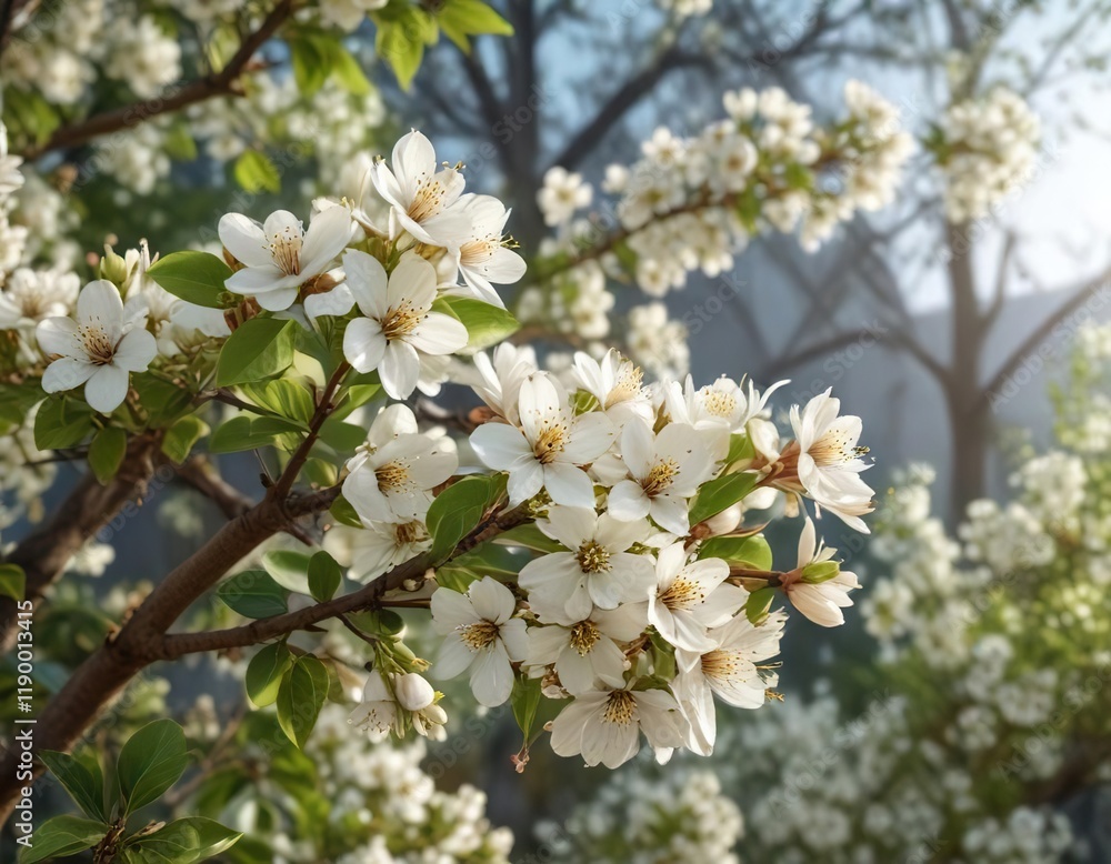Fresh spring pear flowers in a beautiful botanical setting, outdoor photography, peaceful surroundings, scenic beauty, countryside vibes, floral arrangements Fresh spring pear flowers in a beautiful botanical setting, outdoor photography, peaceful surroundings, scenic beauty, countryside vibes, floral arrangements