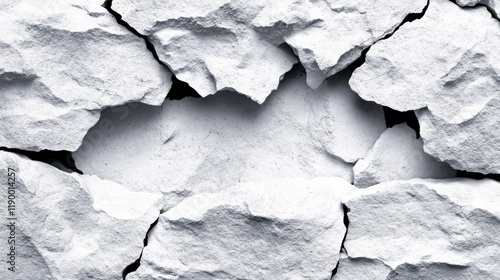 Abstract Cracked Texture: A Monochromatic Study in Stone