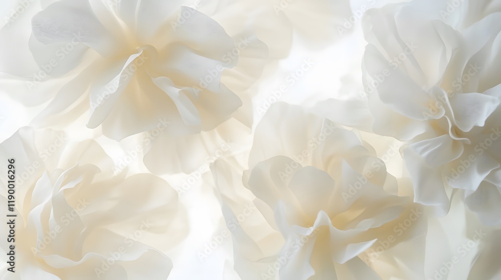 Fototapeta premium Crisp ivory white backdrop with gentle color shift
