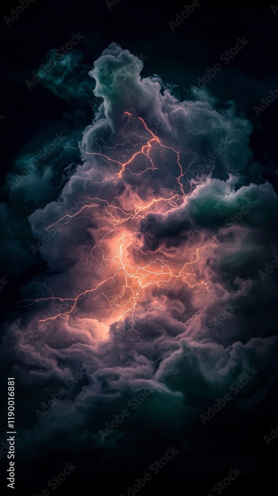 Dramatic Lightning Storm Cloudscape Dark Sky Nature Energy Power Dramatic Lightning Storm Cloudscape Dark Sky Nature Energy Power