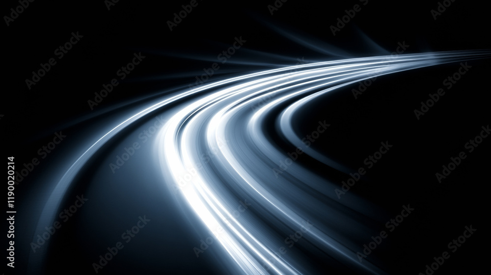 Abstract light trails on dark background Abstract light trails on dark background