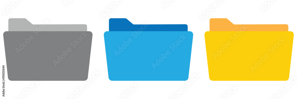Folder icon set. Desktop folder icons. Office document folder icons. computer file folder icons set. eps 10. Folder icon set. Desktop folder icons. Office document folder icons. computer file folder icons set. eps 10.