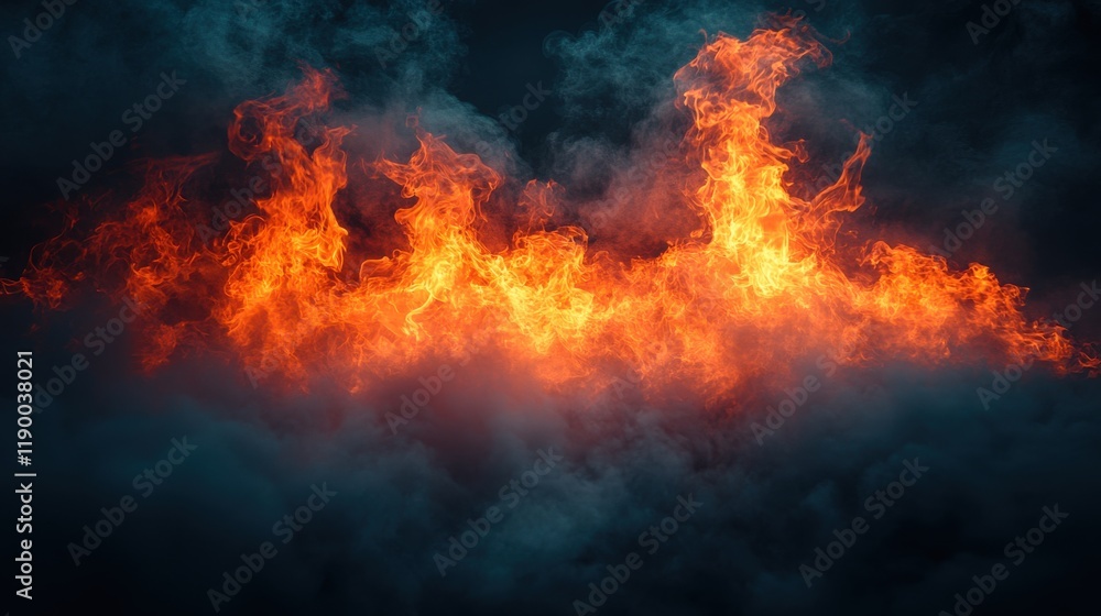 a smoke dark background features a fire extinguishe a smoke dark background features a fire extinguishe