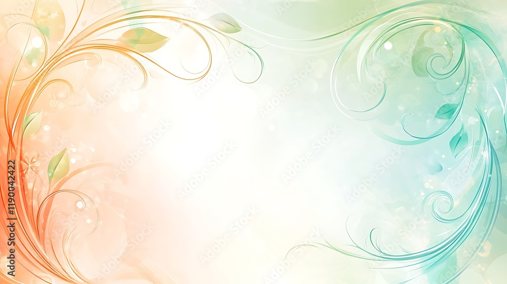 Abstract Pastel Floral Design Background Image Abstract Pastel Floral Design Background Image