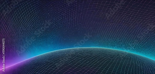 blue purple background image, gradation, space, line, digital, texture, banner