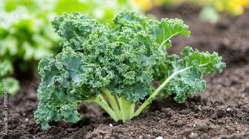 Wallpaper Mural Kale in Garden Close-Up Torontodigital.ca