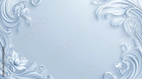 Elegant Floral Design Frame Background Image photo