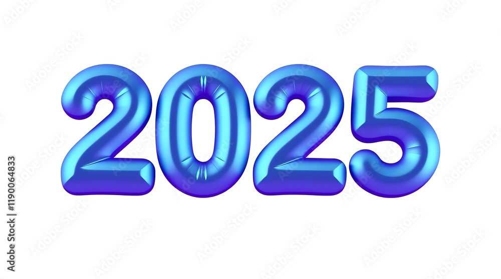 Number text 2025 celebration concept illustration Number text 2025 celebration concept illustration