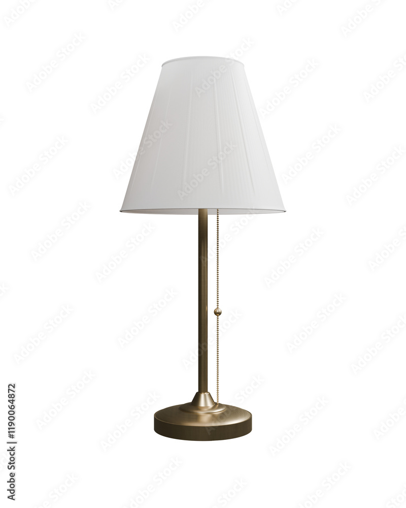Table Lamp 3D render isolated on transparent background, PNG Table Lamp 3D render isolated on transparent background, PNG