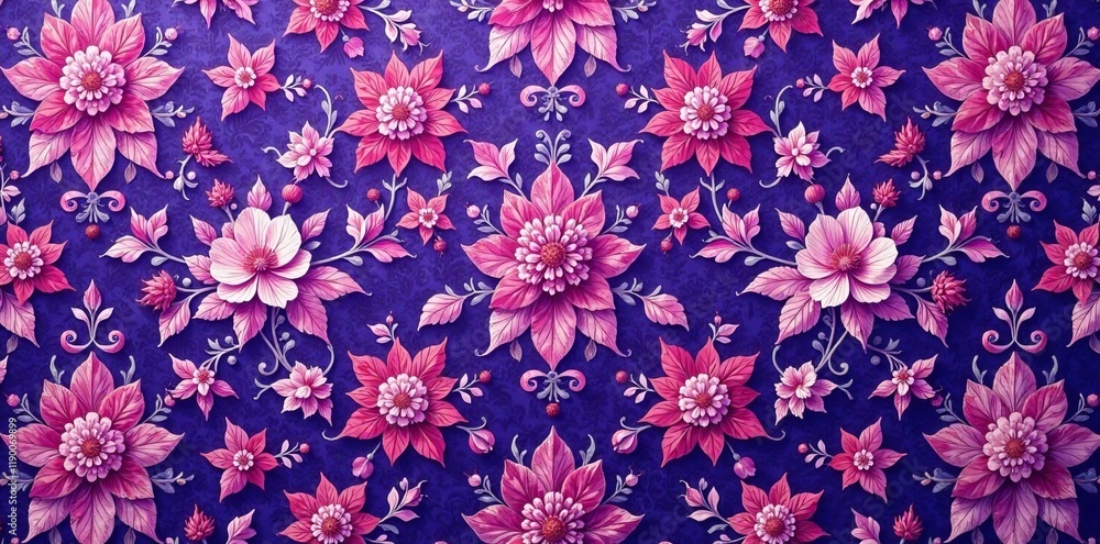 Purple toile de Jouy style fabric with floral patterns and scrollwork , flowers, toile, velvet Purple toile de Jouy style fabric with floral patterns and scrollwork , flowers, toile, velvet
