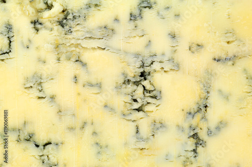 Blue Stilton English classic cheese veined marbling detail texture background