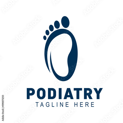 Foot podiatry logo template Creative Symbol Icon.podiatry foot print foot care logo design