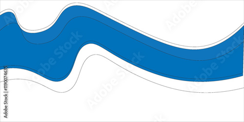 Separator, header, modern wave divider shape vector illustration art