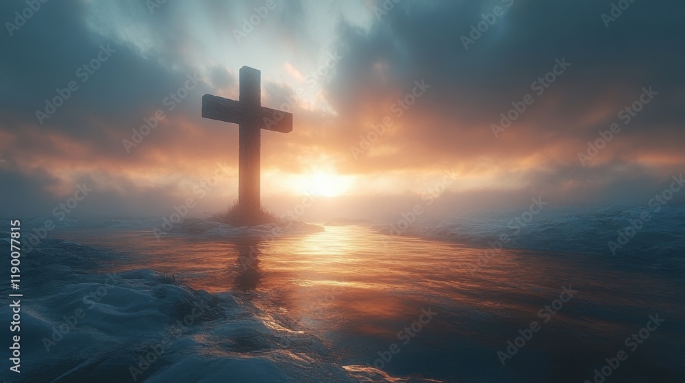 cross bible and the sky 3d rendering computer digital drawing cross bible and the sky 3d rendering computer digital drawing