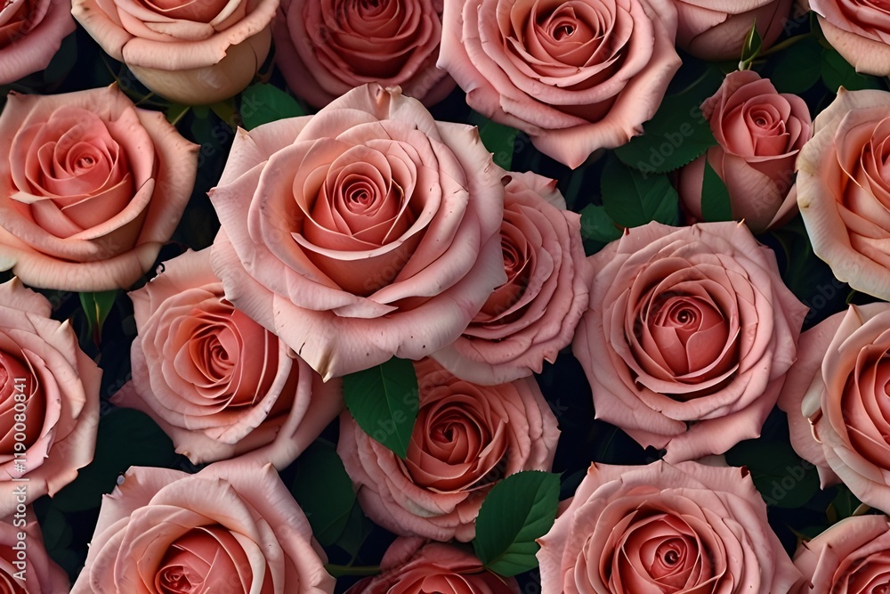 Pink roses background Generative AI Pink roses background Generative AI
