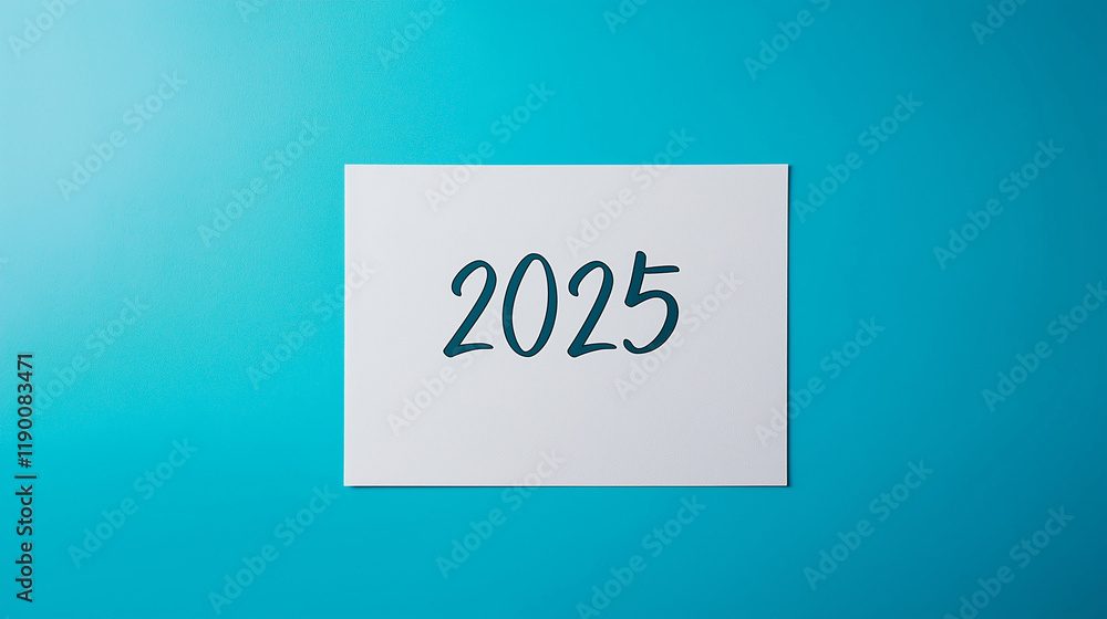 New year plan, a blank white sheet of paper with New year plan, a blank white sheet of paper with