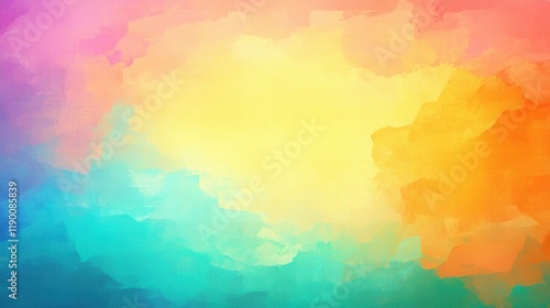 Vibrant Watercolor Abstract: A Symphony of Hues