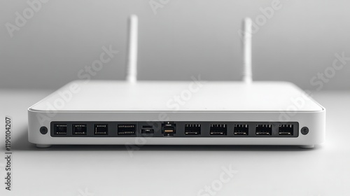 Obraz na płótnie isolated internet modem white internet connecting device white mode
