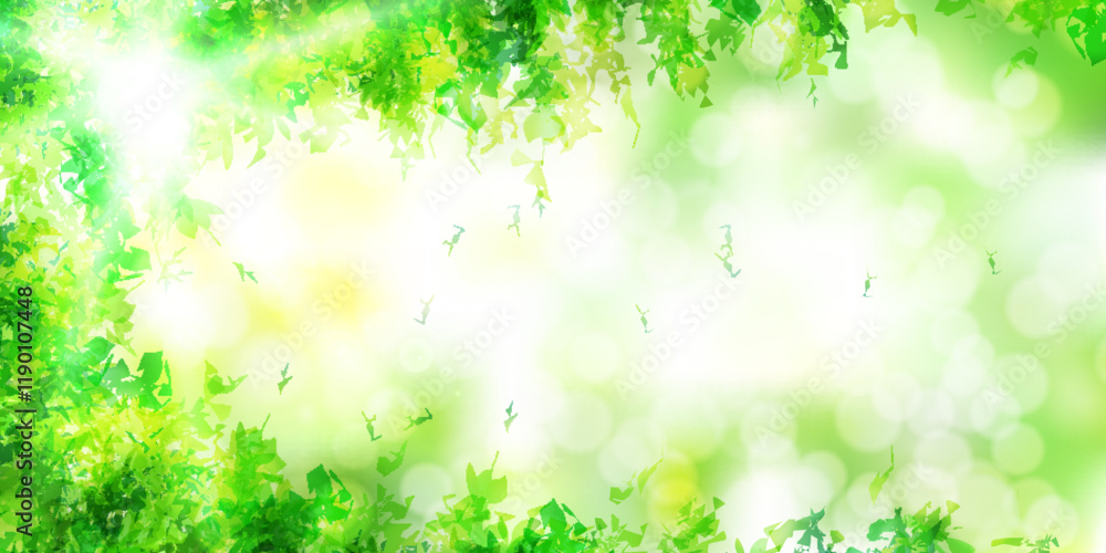 新緑 葉 風景 背景 新緑 葉 風景 背景