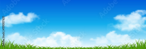 空　新緑　風景　背景