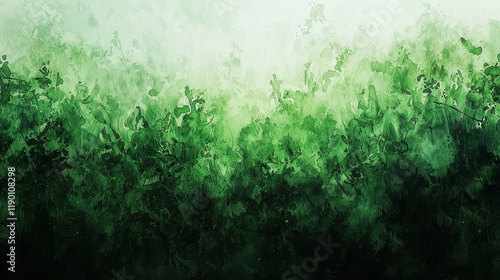 Wallpaper Mural Abstract Green Watercolor Forest Landscape Painting Torontodigital.ca