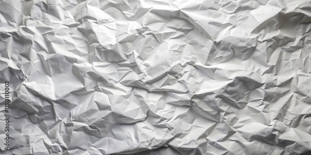 Fototapeta premium Crumpled White Paper with Hidden Message, encoded text, hidden words, encoded text, hidden words, encrypted data, encryption