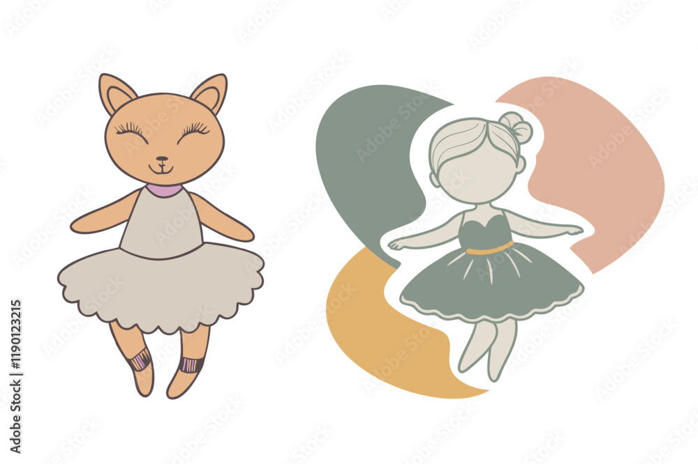vector-silhouette-of-adorable-ballerina-sticker-of-0 vector-silhouette-of-adorable-ballerina-sticker-of-0