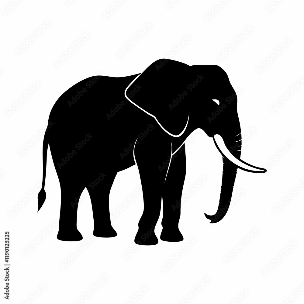 vector-silhouette-of-African-elephant-4 vector-silhouette-of-African-elephant-4