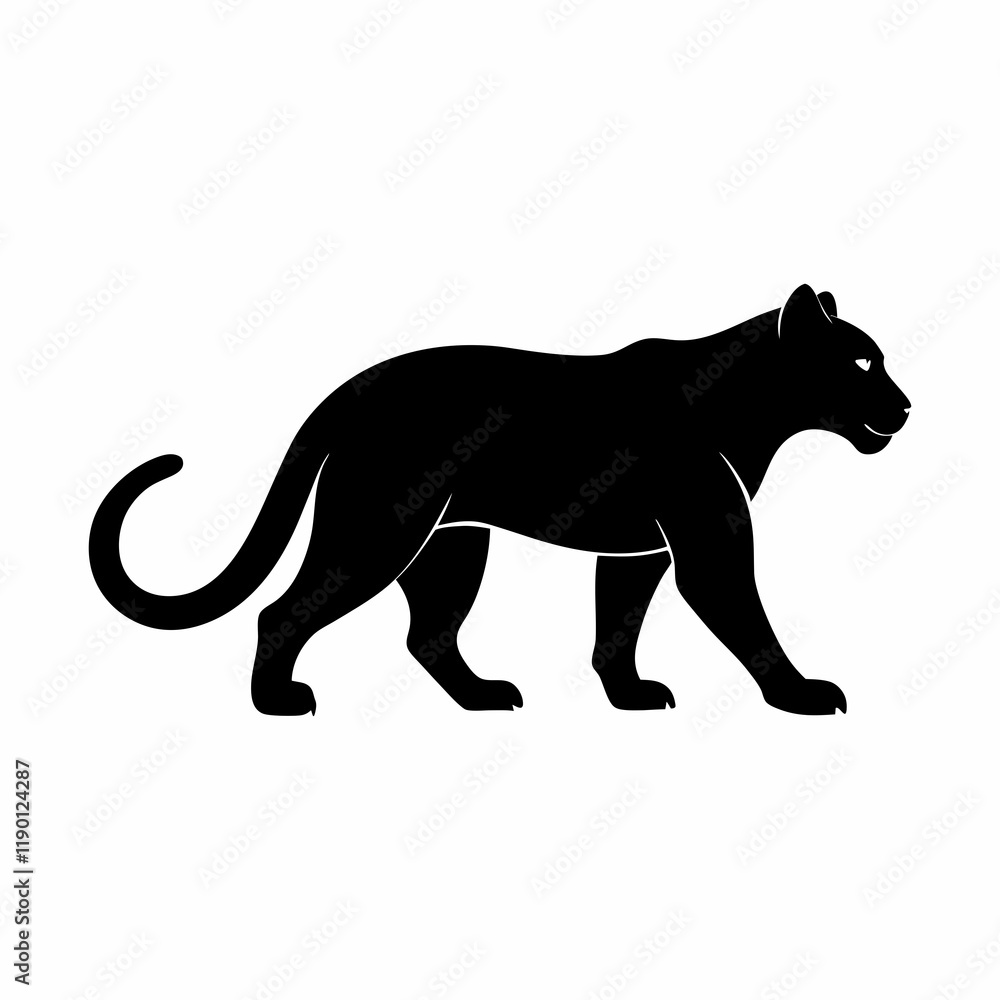 Vector-silhouette-of- tiger prowler Vector-silhouette-of- tiger prowler