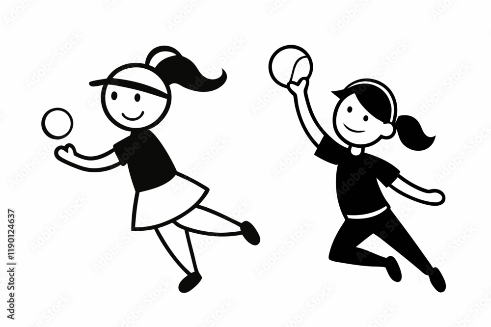 vector-silhouette-of-girl-fielder-catching-baseball vector-silhouette-of-girl-fielder-catching-baseball
