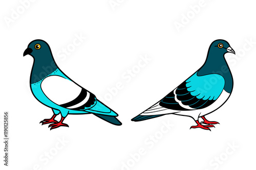 vector-silhouette-of--pigeon