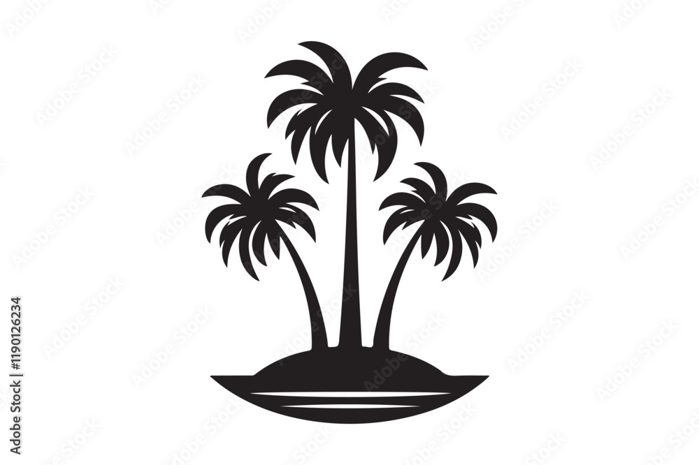 Obraz premium palm tree silhouette