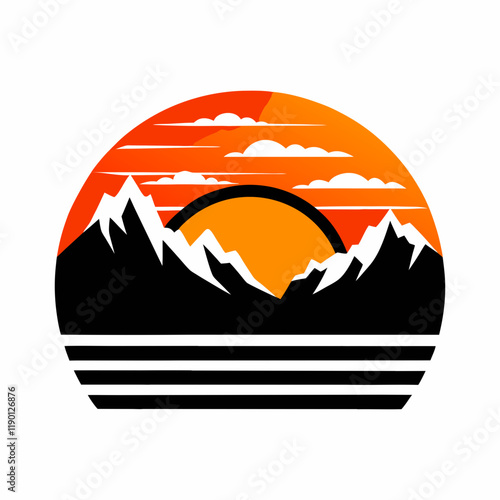 Vector-silhouette-of-the-sunset-watch promise -t shirt design