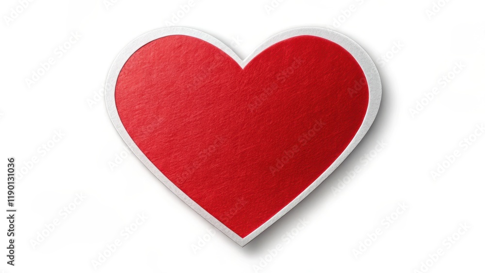 A red heart shape sticker isolated on a white background with subtle texture and slight gradient effect, design element, transparent A red heart shape sticker isolated on a white background with subtle texture and slight gradient effect, design element, transparent