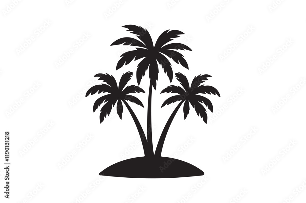 Obraz premium palm tree silhouette