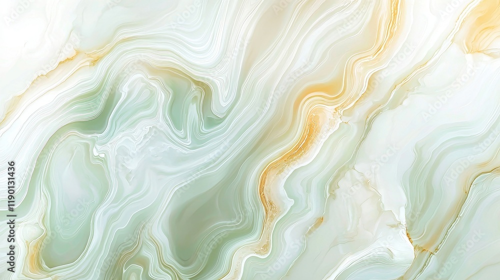 Abstract Green and Gold Swirling Marble Texture Abstract Green and Gold Swirling Marble Texture