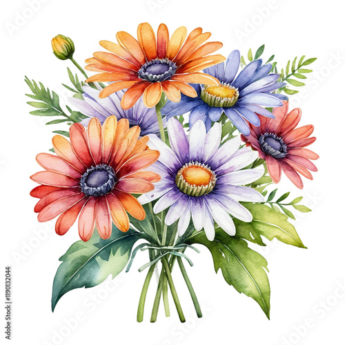 Watercolor Flower Bouquet